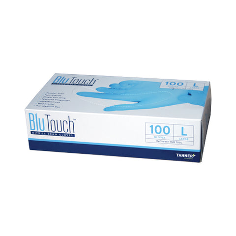 BluTouch™ Medium Nitrile Exam Gloves (100/Box)