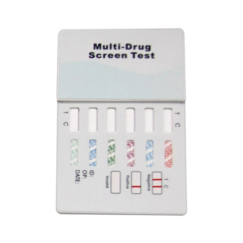 12-Panel Multi-Drug Urine Dip Card, AMP/BAR/BUP/BZO/COC/MET/MDMA/OPI300/MTD/OXY/PCP/THC (25/Box)