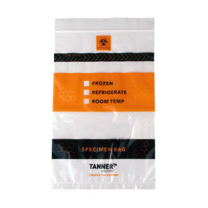 Tanner Scientific® Biohazard Specimen Bags (1,000/Case)